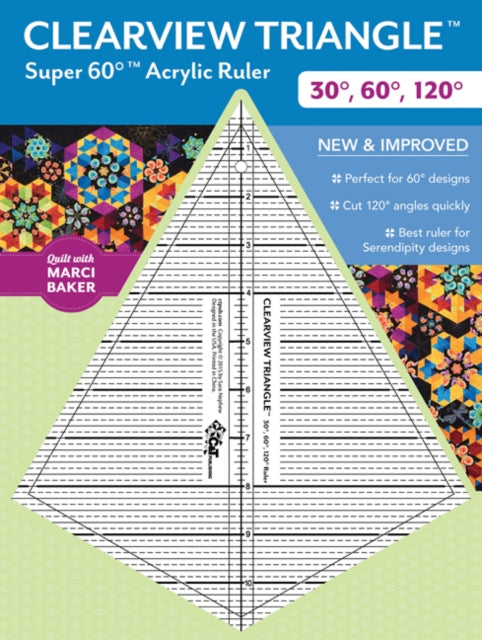 Clearview Triangle Super 60 Acrylic Ruler New and Improved