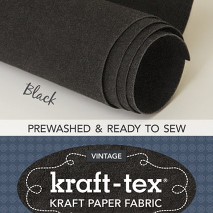 krafttex R Vintage Roll Black Prewashed