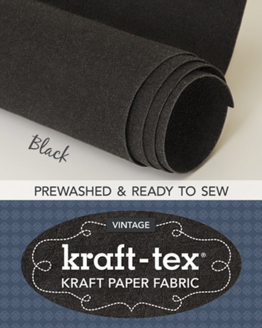 krafttex R Vintage Roll Black Prewashed