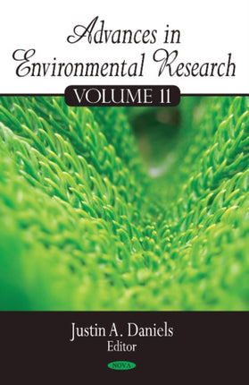 Advances in Environmental Research: Volume 11