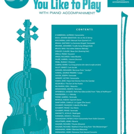37 Violin Pieces You Like to Play