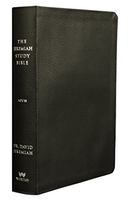 THE JEREMIAH STUDY BIBLE, NIV: (BLACK W/ BURNISHED EDGES) LEATHERLUXE? WITH THUMB INDEX: What It Says. What It Means. What It Means for You.