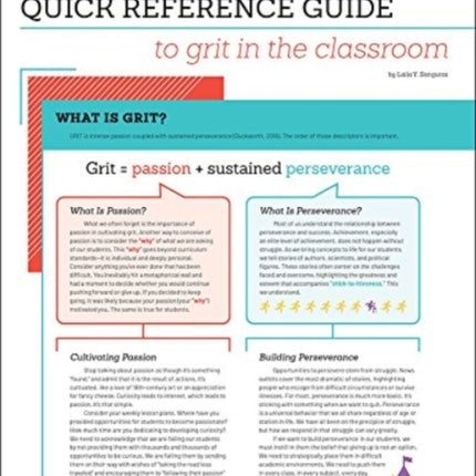 Educators Quick Reference Guide to Grit in the