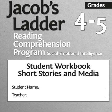 Affective Jacob's Ladder Reading Comprehension Program: Grades 4-5, Student Workbooks, Short Stories and Media (Set of 5)