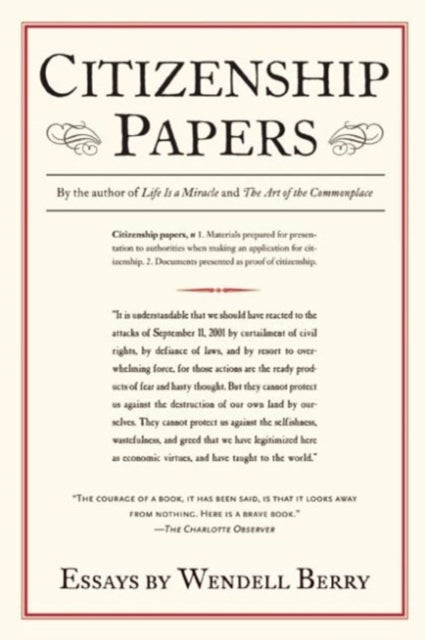 Citizenship Papers: Essays