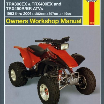 Honda TRX300EX, TRX400EX & TRX450R/ER ATVs (93 - 14) Haynes Repair Manual