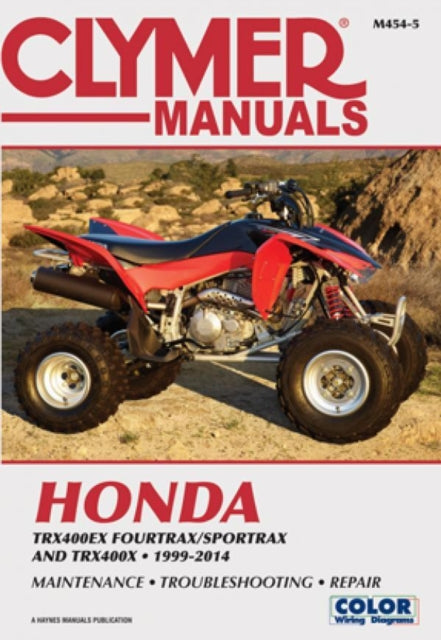 Clymer Honda TRX400Ex Fourtrax/Sportrax: 99-14