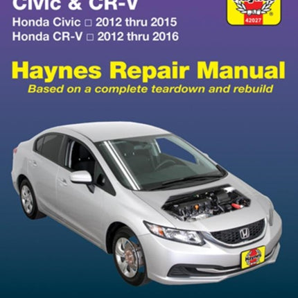 Honda Civic (12-15) & CR-V (12-16) Haynes Manual (USA): 2012-16