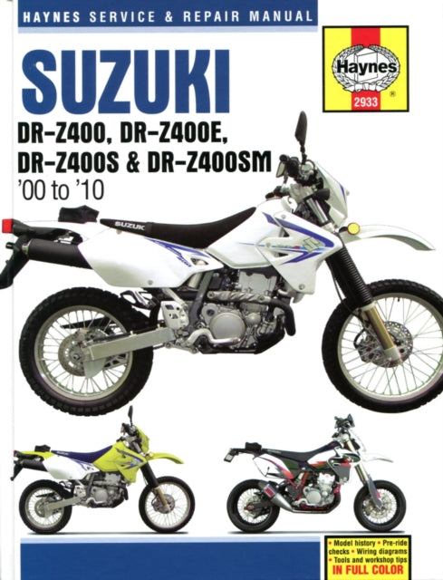 Suzuki DR-Z400, DR-Z400E, DR-Z400S & DR-Z400SM (00 to 10)