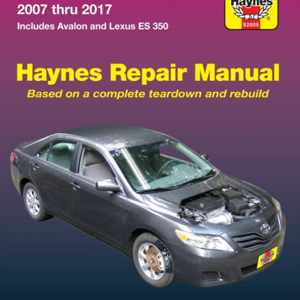 Toyota Camry & Avalon & Lexus ES 350 (2007-2017) (USA): 2007-15