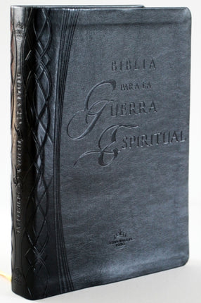 RVR 1960 Biblia para la guerra espiritual negra / Spiritual Warfare Bible, Black  Imitation Leather