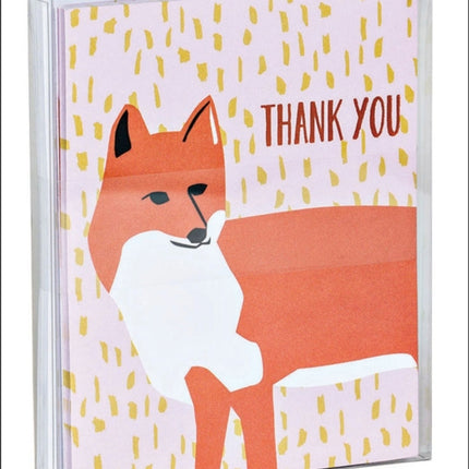 Foxy Thank You Notecard Set