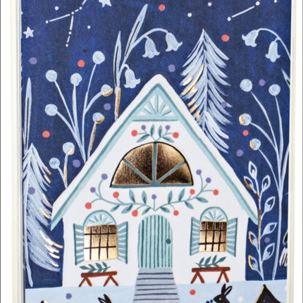 Cozy Winter Cabin Big Notecard Set