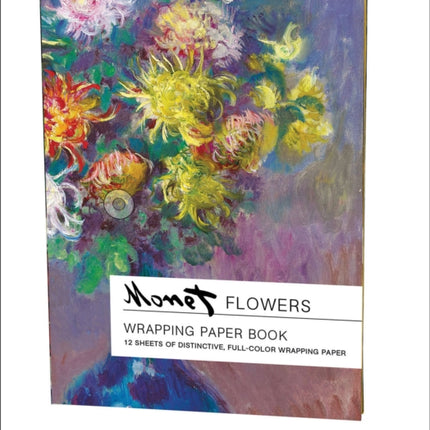 Flowers, Claude Monet Wrapping Paper Book