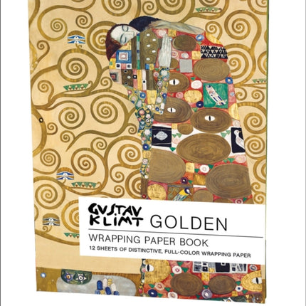 Golden, Gustav Klimt Wrapping Paper Book