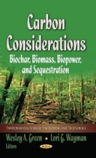 Carbon Considerations: Biochar, Biomass, Biopower & Sequestration