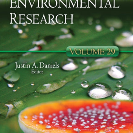 Advances in Environmental Research: Volume 29