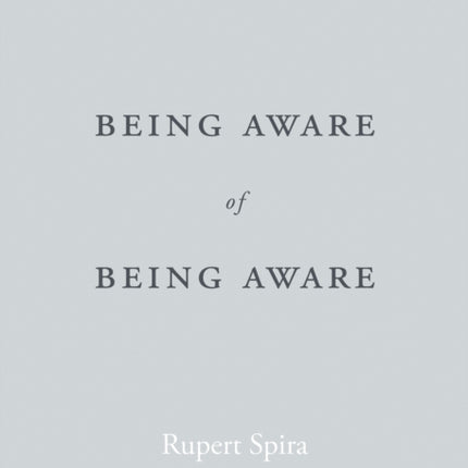 Being Aware of Being Aware: The Essence of Meditation, Volume 1