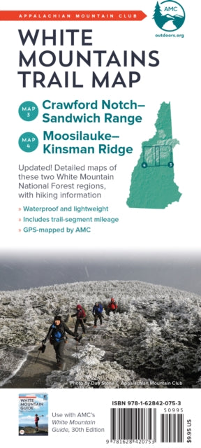 Amc White Mountains Trail Map: Map 3-4: Crawford Notch-Sandwich Range and Moosilauke-Kinsman