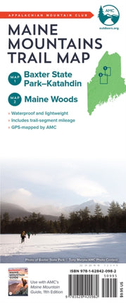 AMC Maine Mountains Trail Maps 1-2: Baxter State