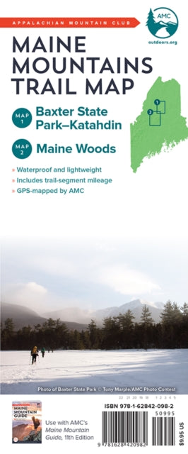 AMC Maine Mountains Trail Maps 1-2: Baxter State Park-Katahdin and Maine Woods