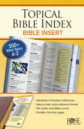 BOOK: Topical Bible Index Insert