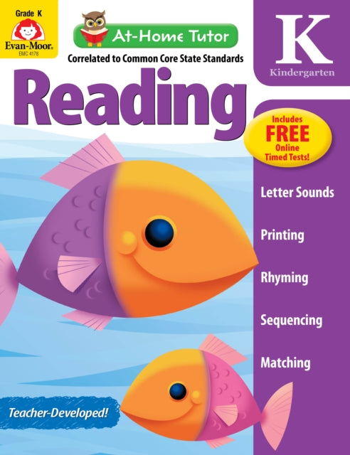 At-Home Tutor: Reading, Kindergarten Workbook