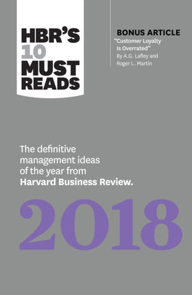 HBRs 10 Must Reads 2018