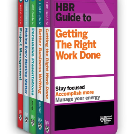 HBR Guides to Being an Effective Manager Collection 5 Books HBR Guide Series