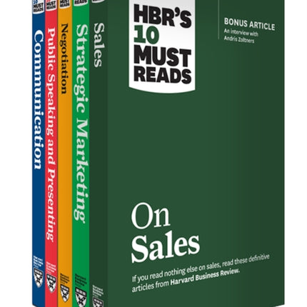 HBRs 10 Must Reads for Sales and Marketing Collection 5 Books