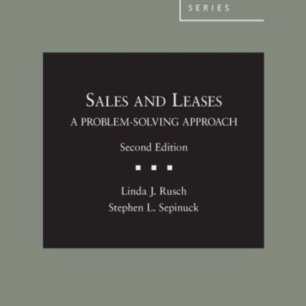 Sales and Leases: A Problem-Solving Approach