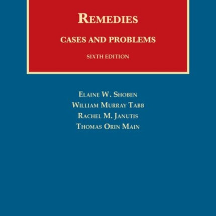 Remedies, Cases and Problems