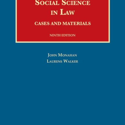 Social Science in Law, Cases and Materials