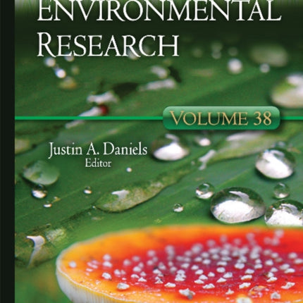 Advances in Environmental Research: Volume 38