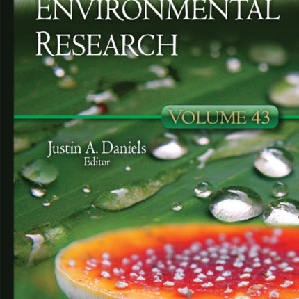 Advances in Environmental Research: Volume 43