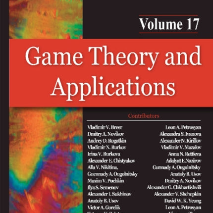 Game Theory & Applications: Volume 17 -- Game-Theoretic Models in Mathematical Ecology