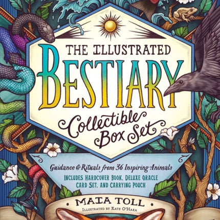 The Illustrated Bestiary Collectible Box Set: Guidance and Rituals from 36 Inspiring Animals; Includes Hardcover Book, Deluxe Oracle Card Set, and Carrying Pouch