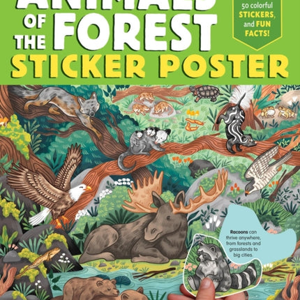 Animals of the Forest Sticker Poster