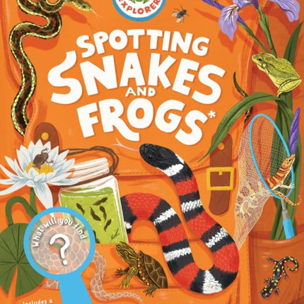 Backpack Explorer Spotting Snakes and Frogs and