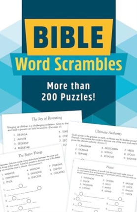 BIBLE WORD SCRAMBLES MORE THAN 200 PUZ