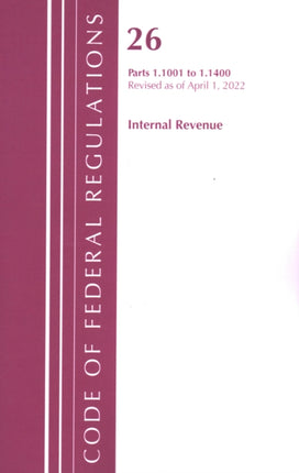 Code of Federal Regulations, Title 26 Internal