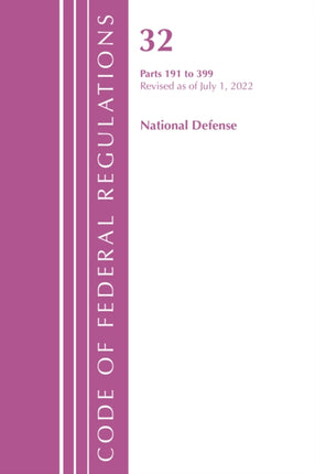 Code of Federal Regulations, Title 32 National
