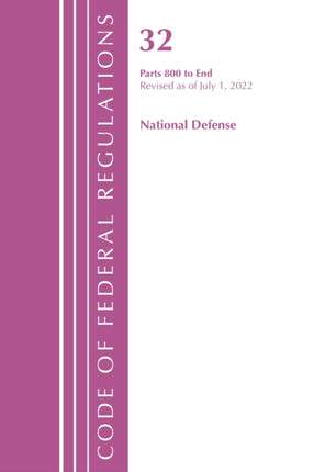 Code of Federal Regulations, Title 32 National