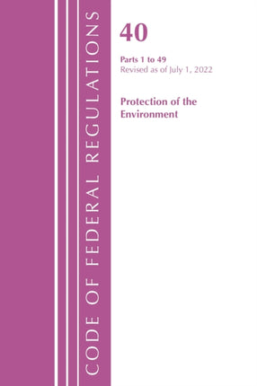 Code of Federal Regulations, Title 40 Protection