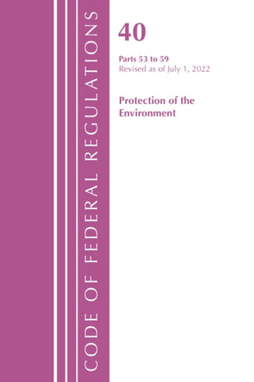 Code of Federal Regulations, Title 40 Protection
