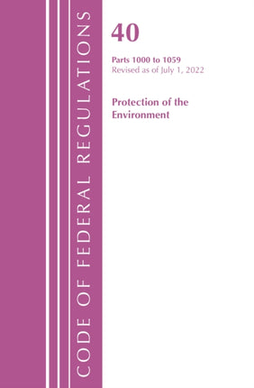 Code of Federal Regulations, Title 40 Protection