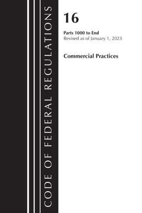 Code of Federal Regulations, Title 16 Commercial