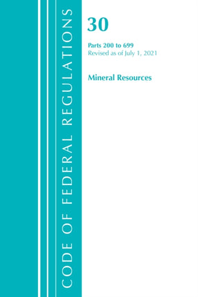 Code of Federal Regulations, Title 30 Mineral