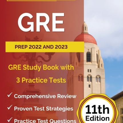 GRE Prep 2022 and 2023: GRE Study Book with 3