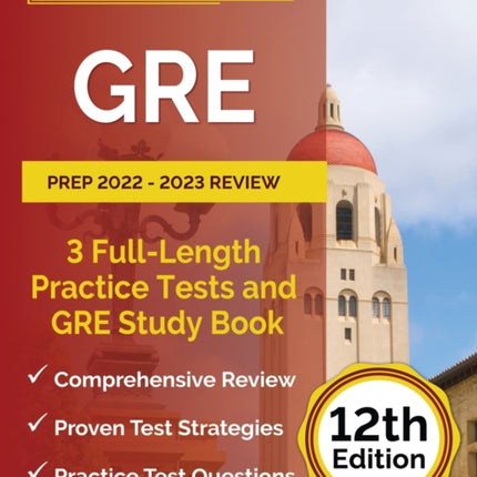 GRE Prep 2022 - 2023 Review: 3 Full-Length